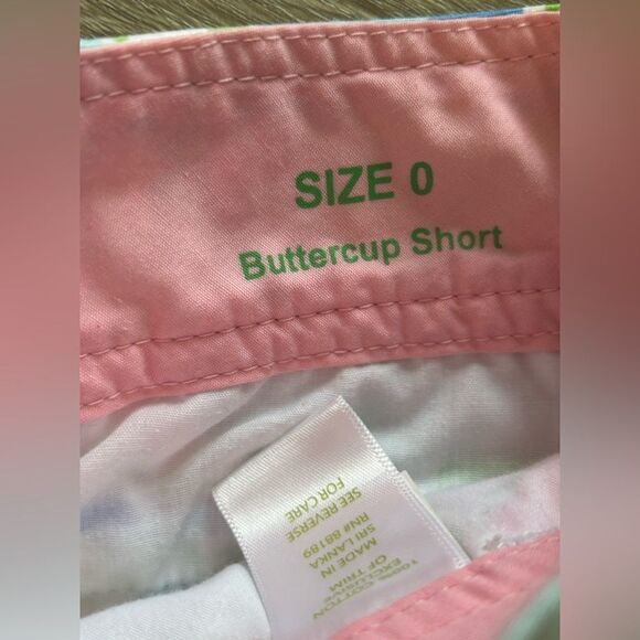 Lilly Pulitzer EUC multicolored floral buttercup scallop leg short Size 0 - Picture 4 of 7